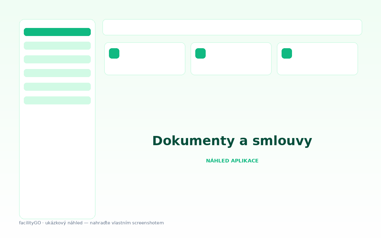 Cloudové úložiště dokumentů a hromadná komunikace v facilityGO